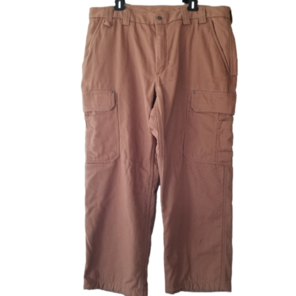 Duluth Trading Company Insulated Canvas Cargo Pants For Workplace Size 42 × 30